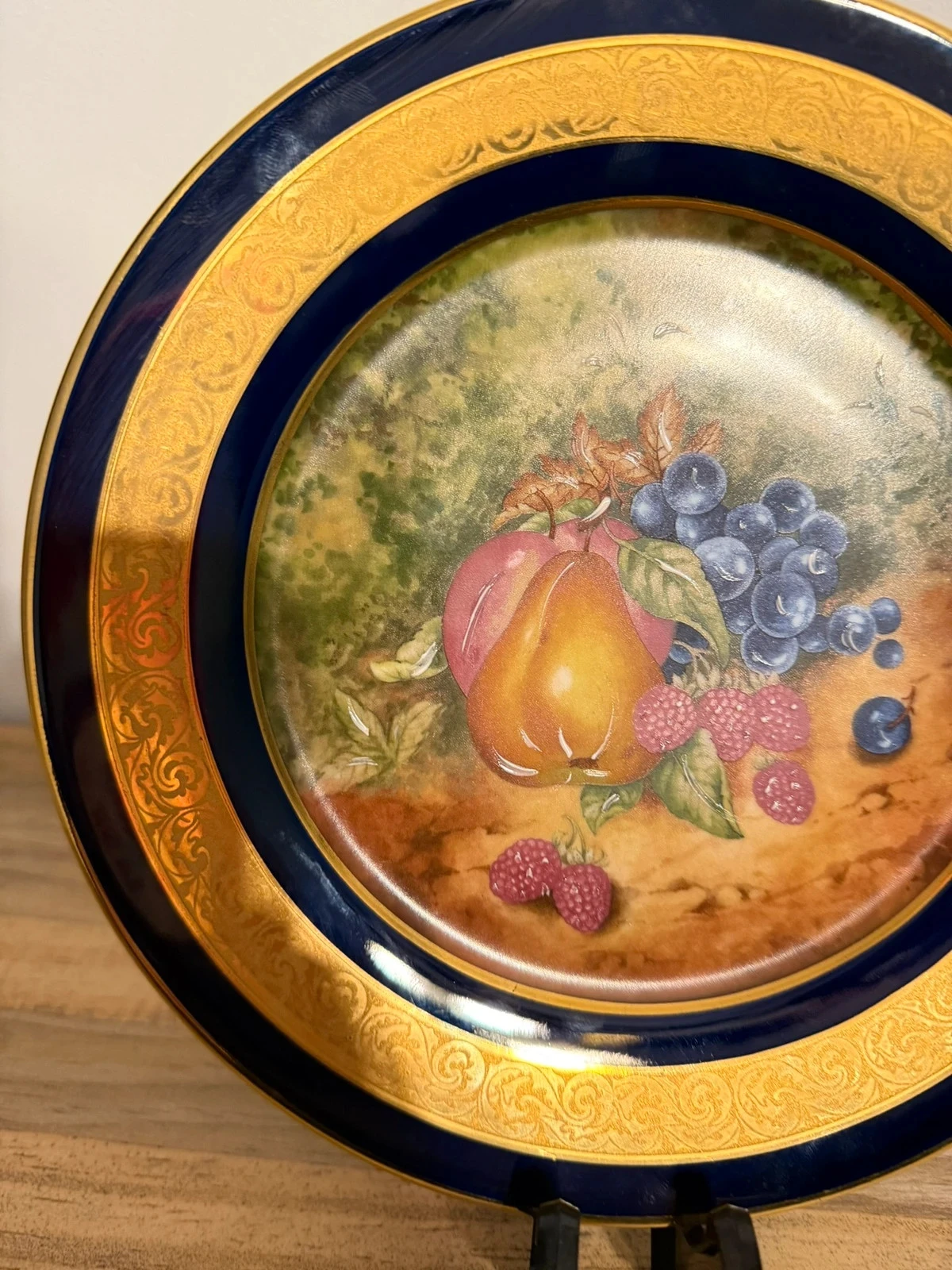 assiette limoges bleu de four & or – collection n°101 – 130€ – photo 5